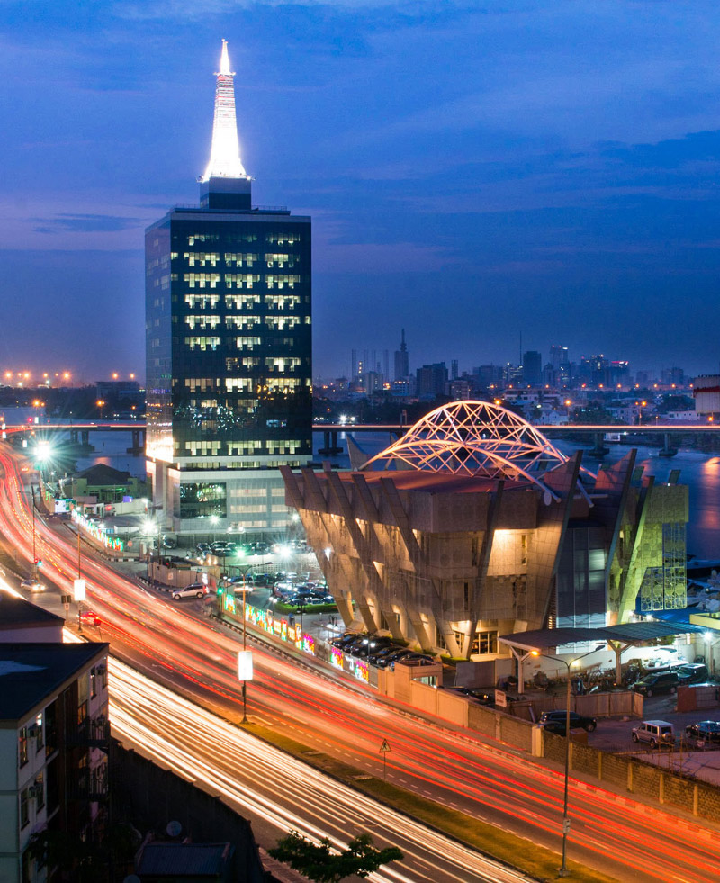 Lagos skyline at night, representing the future of a greater Lagos